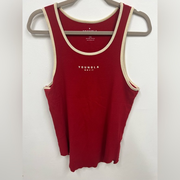 YoungLA 313 Rocket Rib Tank Red Size Large - Picture 4 of 6